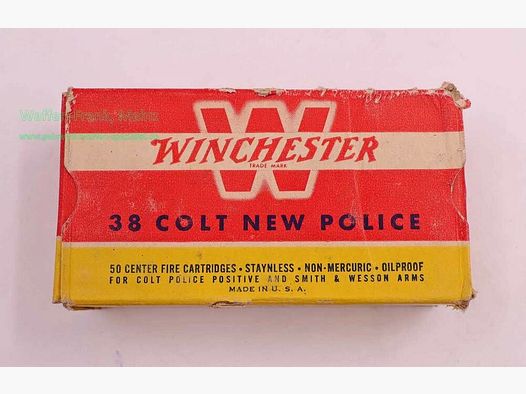 Winchester - USA revolvermunitie .38 Colt New Police