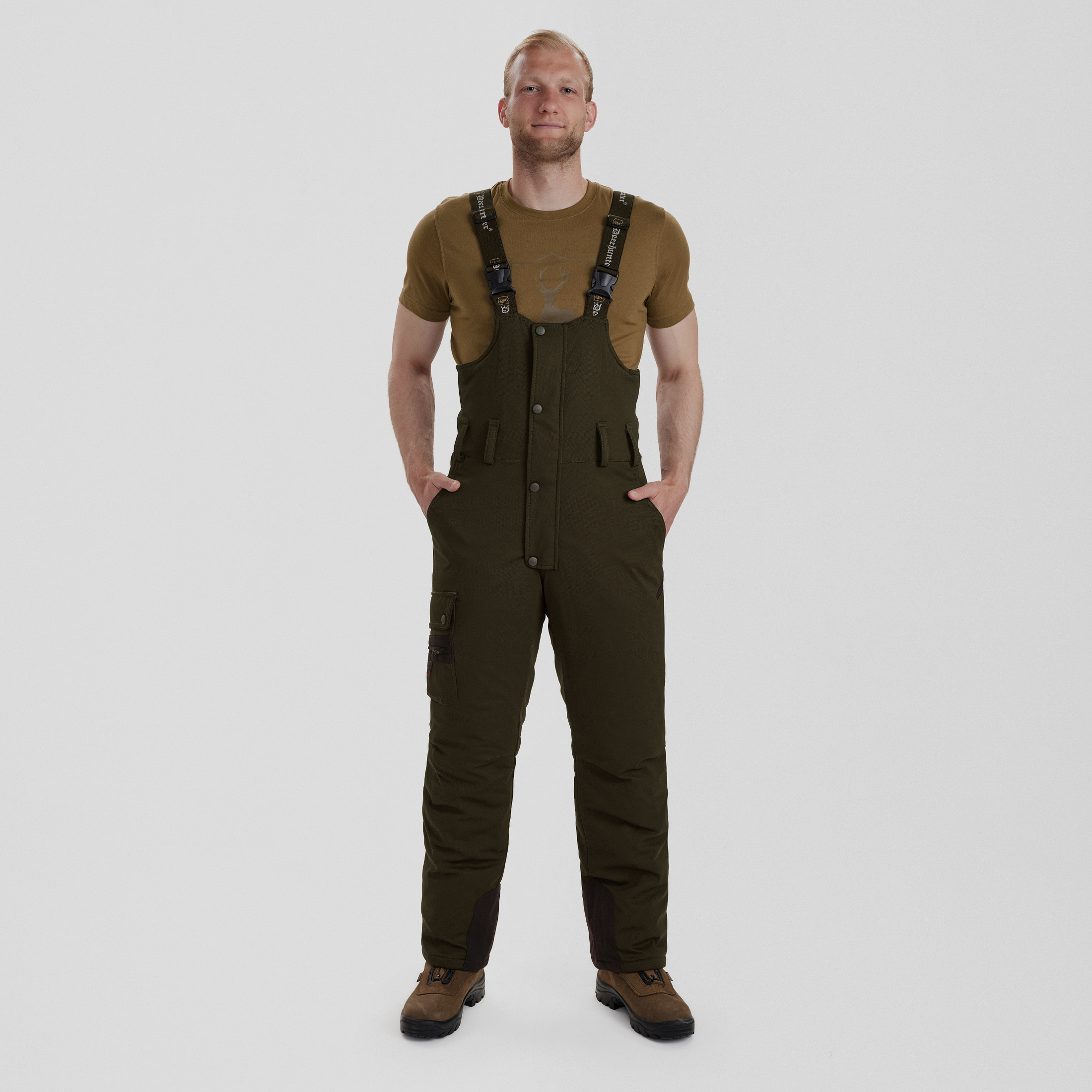 Muflon Latzhose - Art Green – Kleidergröße Herren: 52