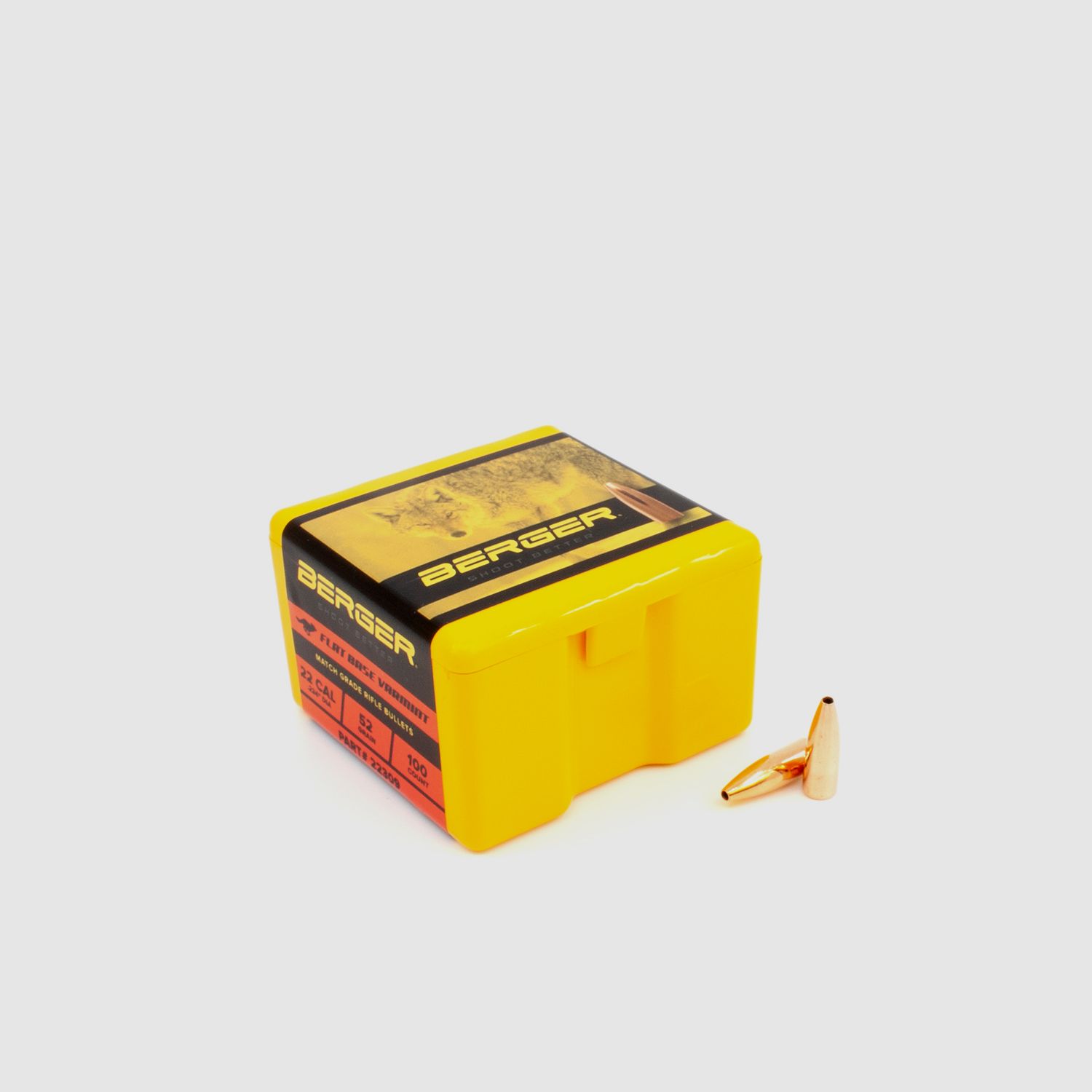 Proiettile Berger .22 FB Varmint 52GR 100 Pezzi