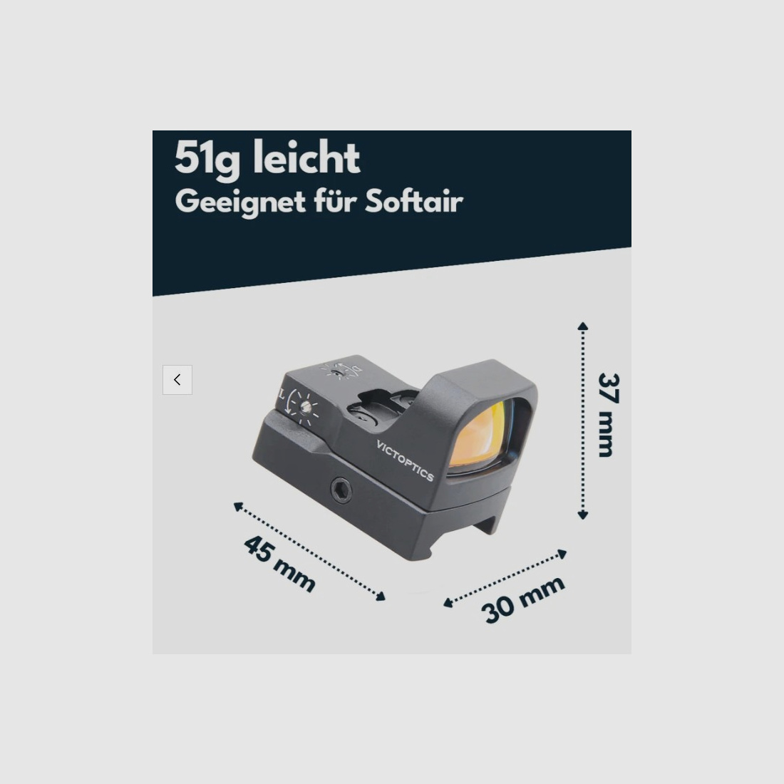 Victoptics RDSL25 V3 1x17x26 - Leuchtpunktvisier