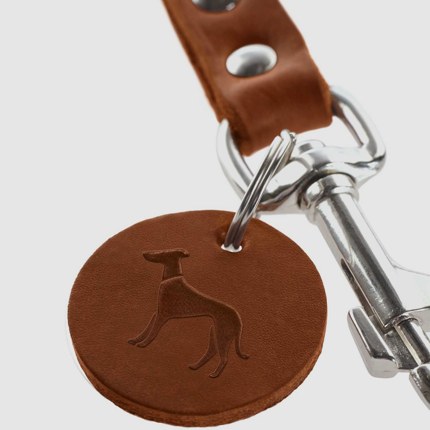 Hunter adjustable dog leash leather