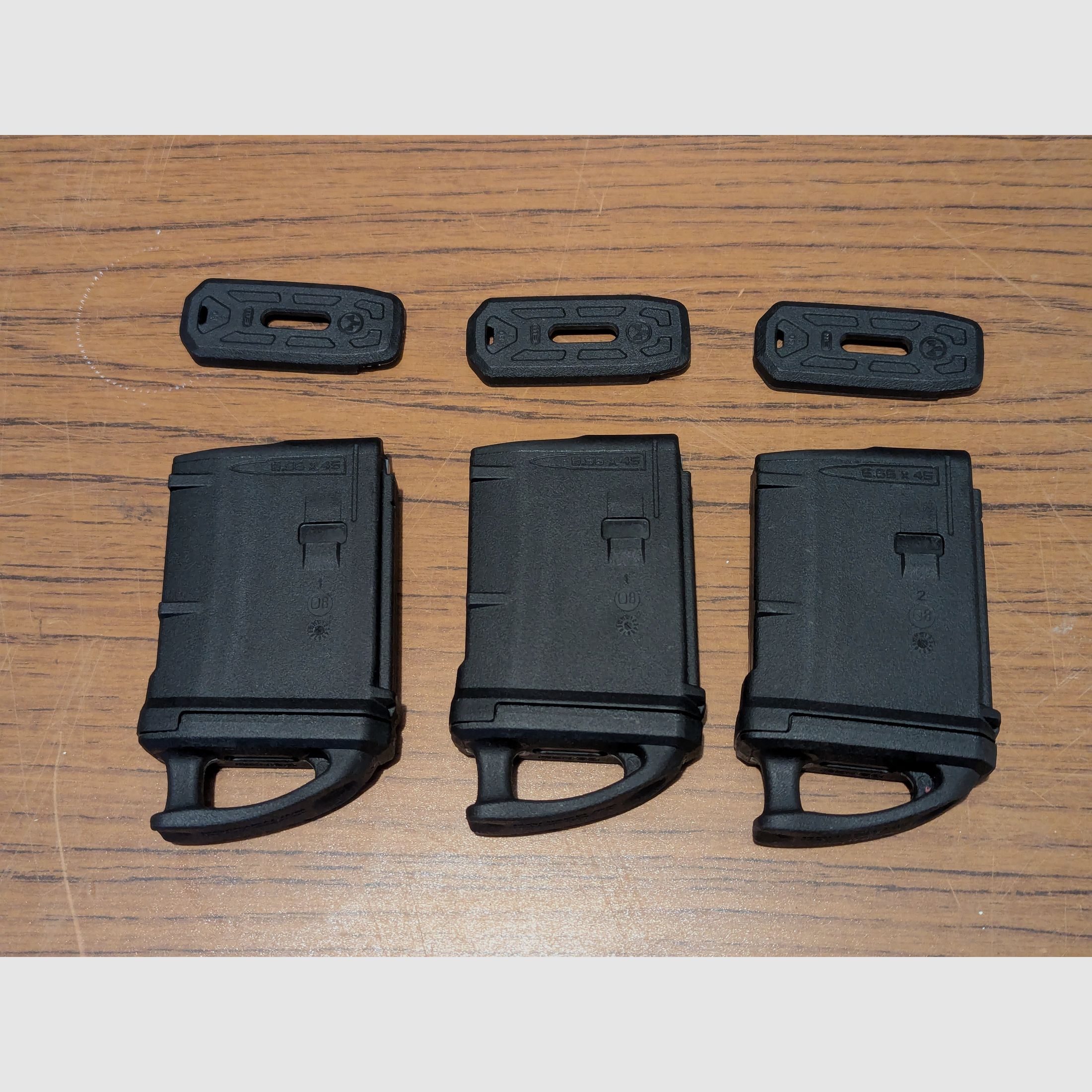 3 Stück Magpul PMag GEN3 .223/5,56x45 NATO mit Rangerplate 