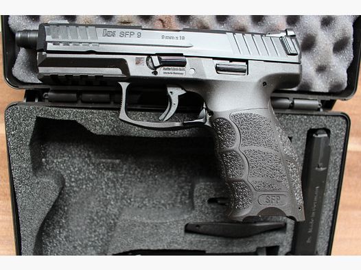 HK SFP9  Kaliber 9 mm für Munition 9x19 Lüger mit der Gewinde für Schalldämpfer