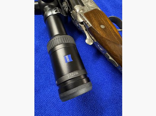 Merkel Doppelbüchsdrilling DR 961L mit ZEISS Victory HT 3-12x56
