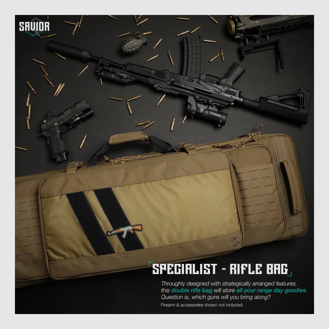 SAVIOR Doppelfutteral für Gewehr Specialist 36″ (Farbe TAN), Bild 2 von 5