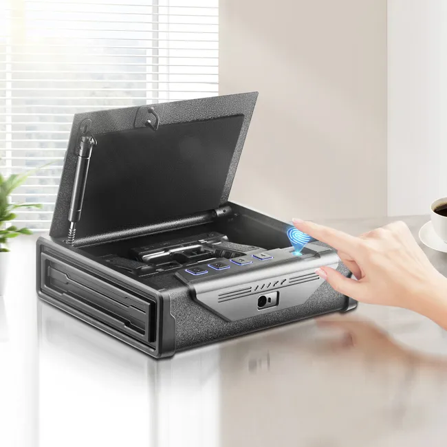 VEVOR VLAKKE BIOMETRISCHE KLUIS + CODE + SLUITELS, afbeelding 3 van 8