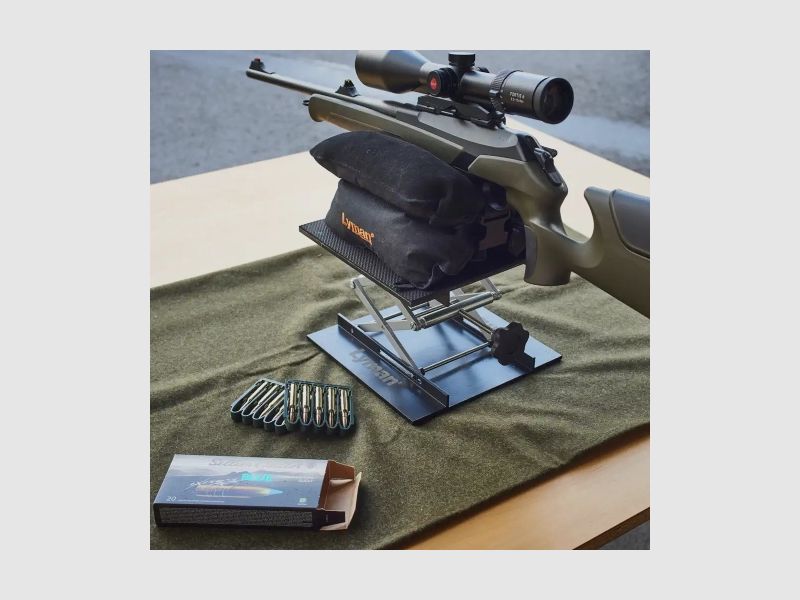 Soporte para rifle Lyman para la culata y la mesa