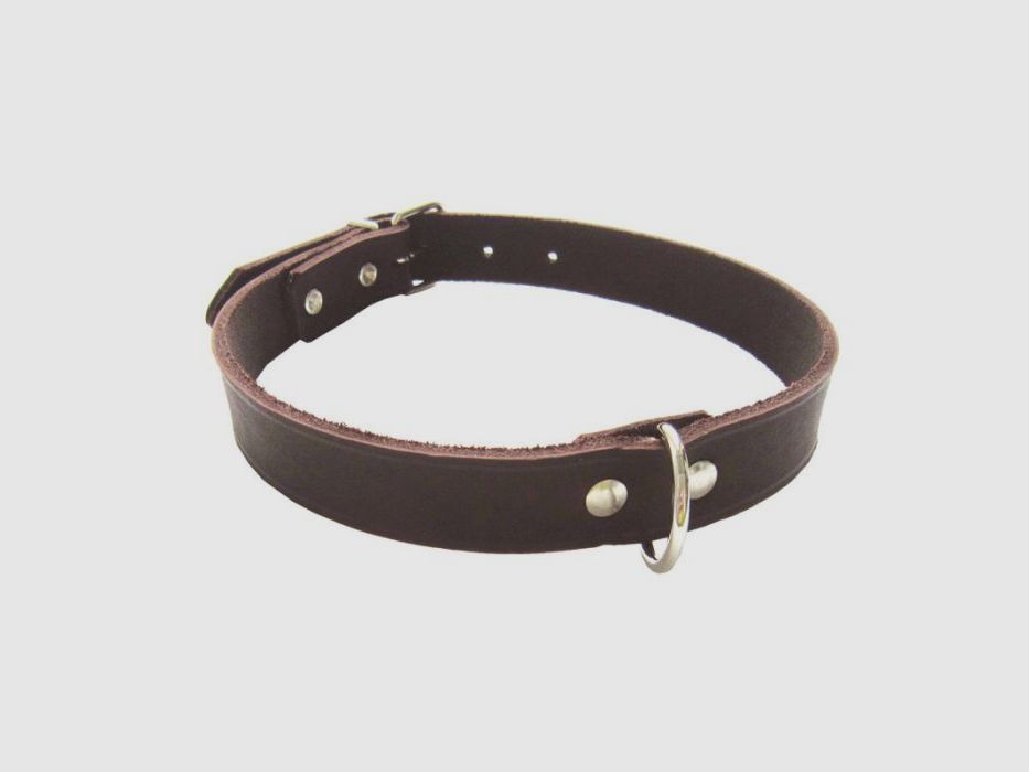 Heim Lederhalsung Soft genietet braun 14mm/35cm, Bild 1 von 2