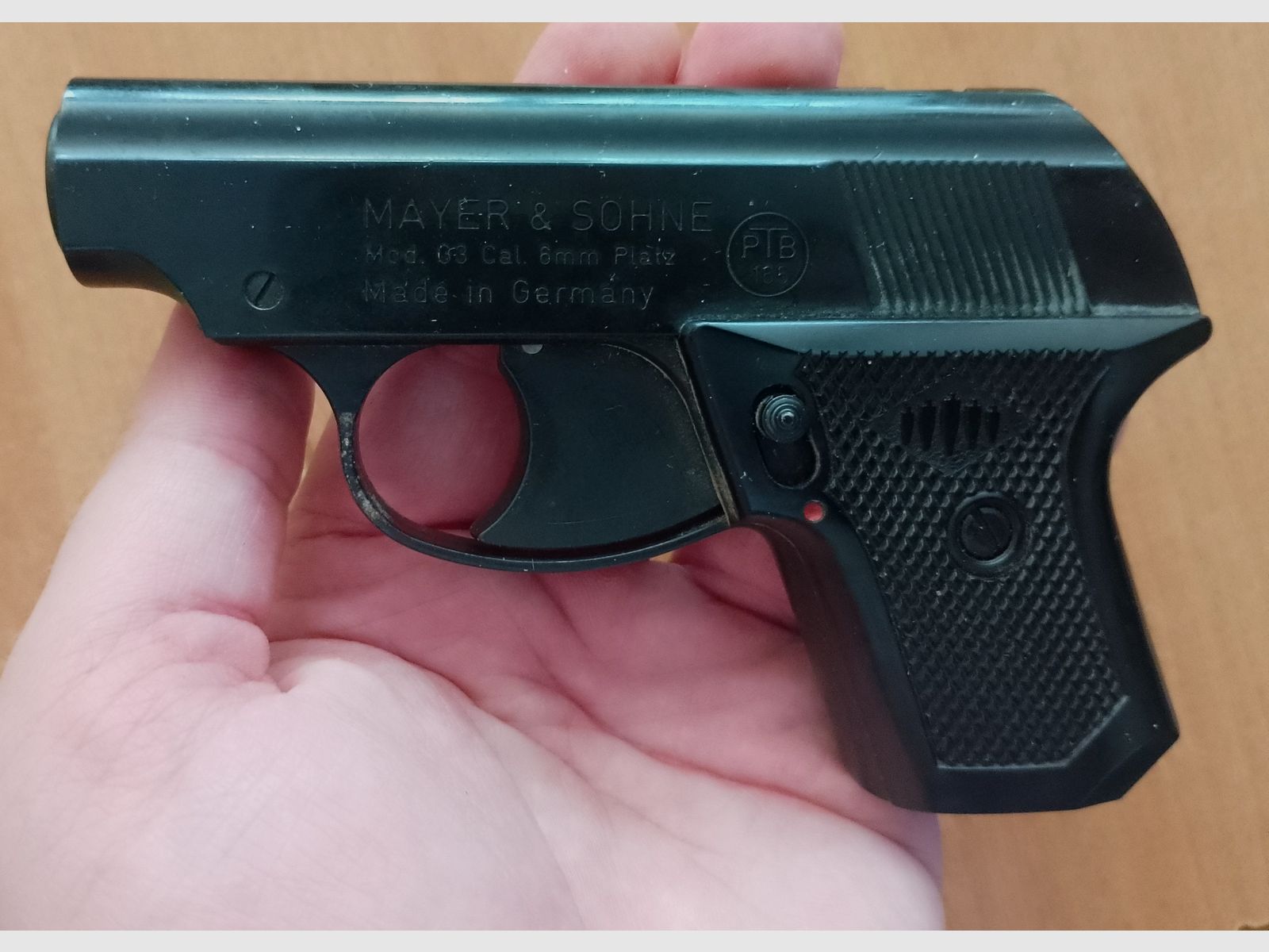 Seltene Mayer & Söhne G3 im Kaliber 6 mm Knall/ PTB 165