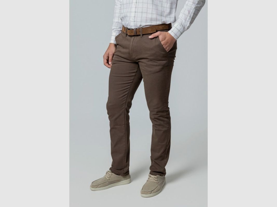 British Cotton Chino-Hose Mokka, Bild 1 von 2