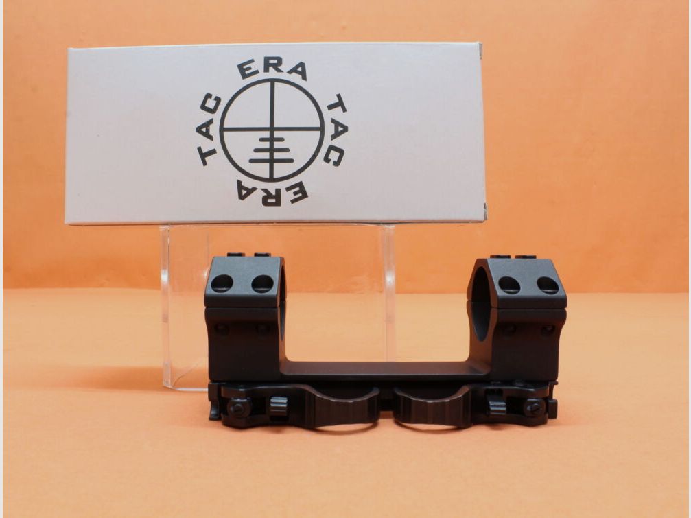 Recknagel Era-Tac QD Blockmontage 30mm (T1013-0020) mit Hebel, Alu schwarz, BH=20mm für Picatinnyprofil