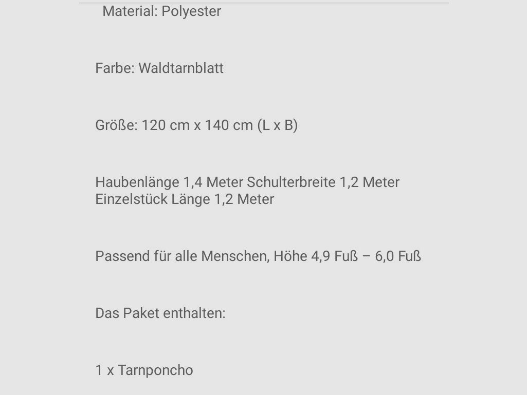 tarnpomcho waldtarnblatt Muster Tarnumhang Tarnjacke Tarnung Airsoft Softair Sniper Paintball Kleidung
