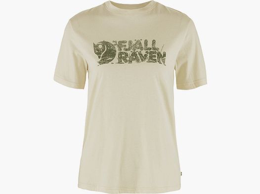 Fjällräven T-Shirt Lush Logo Chalk White