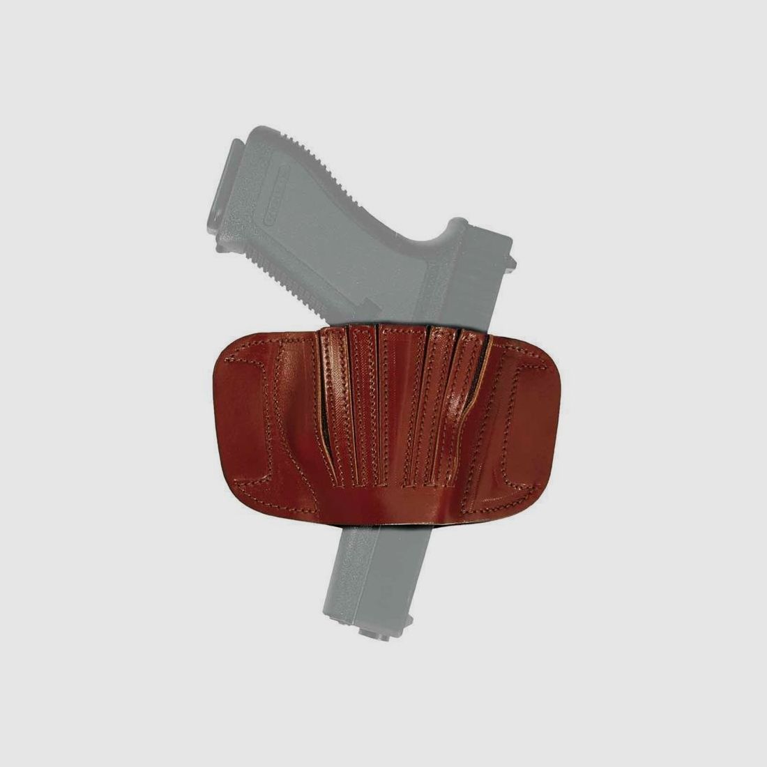 Universelles Gürtelholster mit Elastikband Large Size Braun Rechtshänder