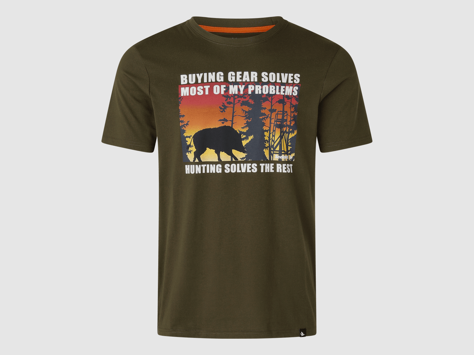 Seeland Highseat Sunset T-shirt Hombres Light Pine L