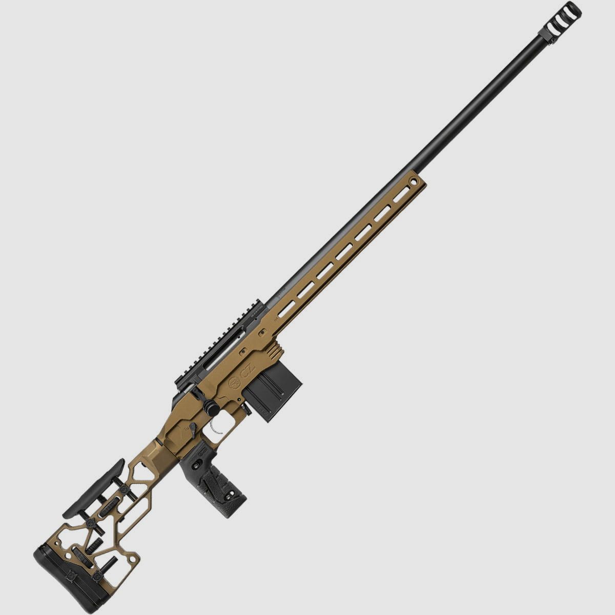CZ 600+MDT Deep Bronze Bolt-Action Rifle, image 2 of 4
