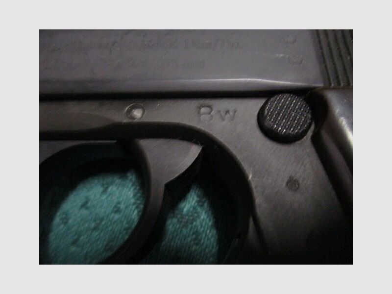 Pistol 7.65mm Browning Walther PPK Bundeswehr from 1959 with acceptance PPK