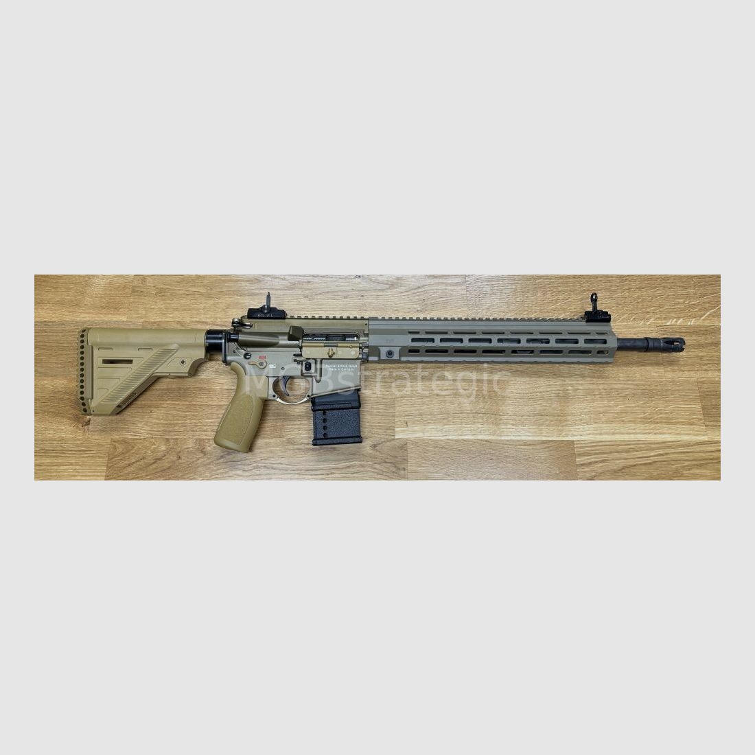 Heckler & Koch MR223 A3 Slim-Line 16.5" Barrel - semi-automatic rifle .223Rem long M-LOK handguard - sand color - sport approved! - similar to Bundeswehr G95A1 G95KA1 G95K H&K 416