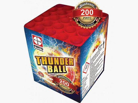 BATTERIEFEUERWERK THUNDER BALL 25 RD 165G NEM KAT F2