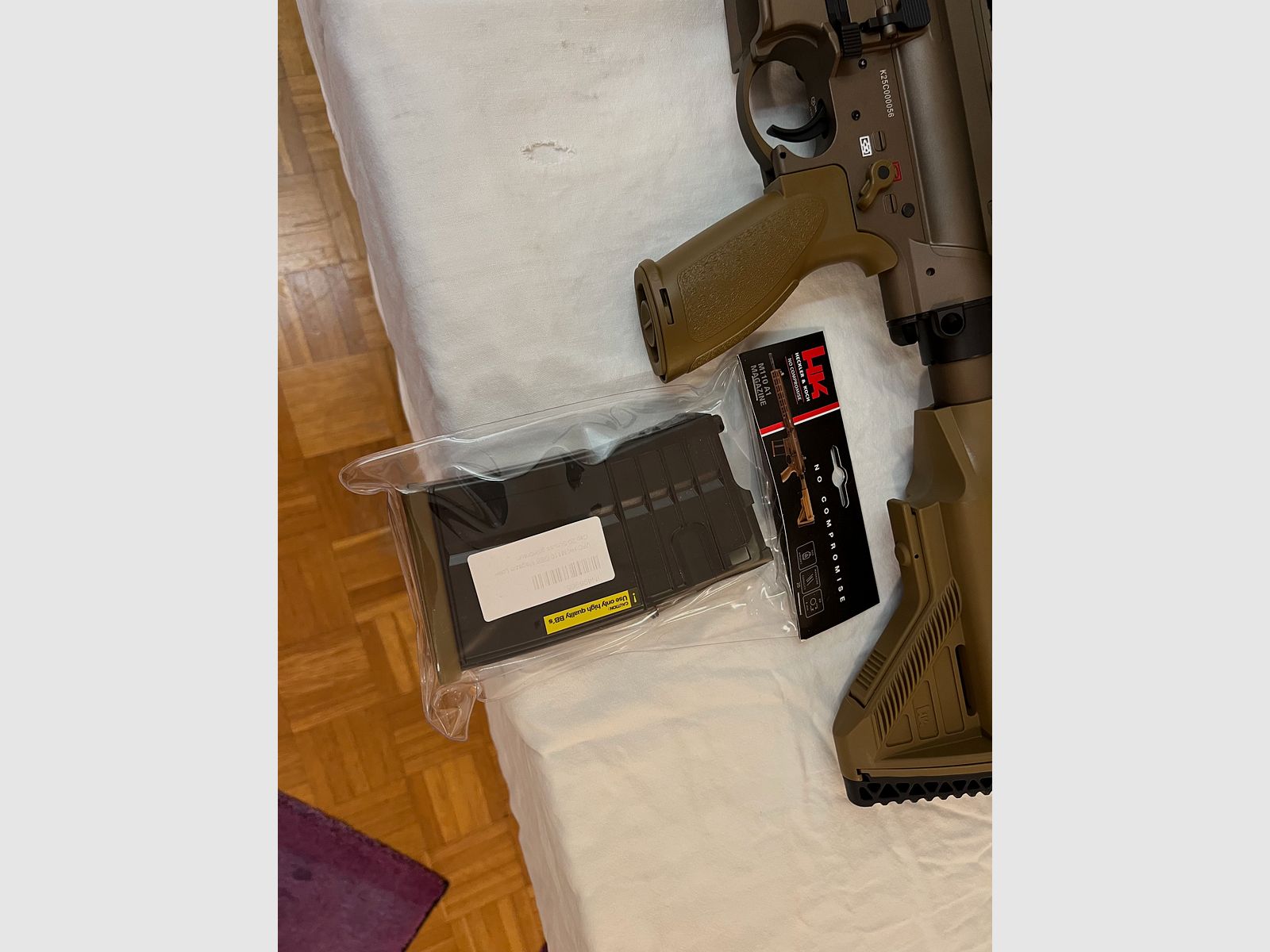 Umarex VFC Heckler & Koch HK M110 A1 Airsoft Vollmetall Gas-Blow-Back 6mm BB verde-marrone nuovo non usato NP 800€