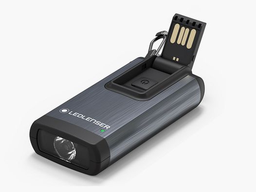 Ledlenser 502577 K6R Schlüsselleuchte 400 Lumen 80 Meter grau