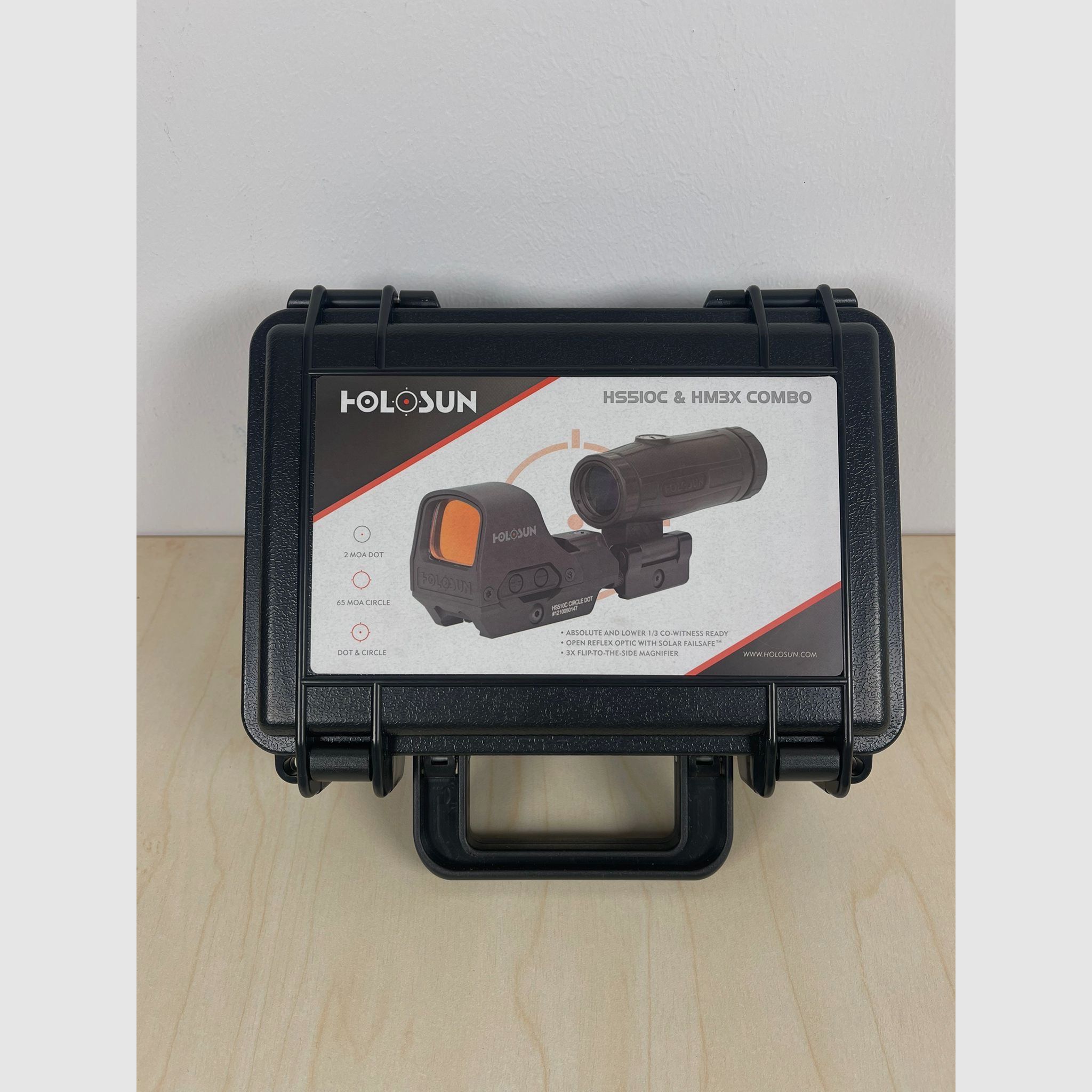 Holosun Set HS510C + HM3X Magnifier + Schutzkoffer