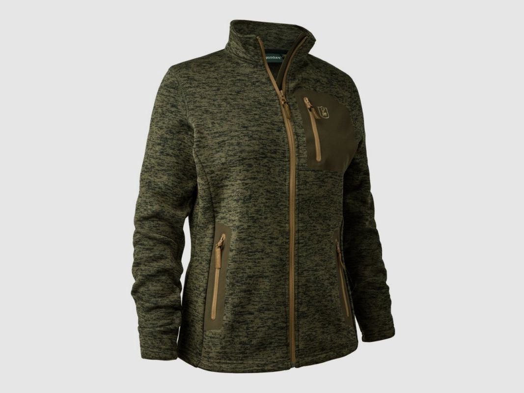 Deerhunter Lady Sarek Strickjacke Olive night melange