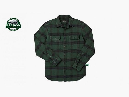FILSON Koszula Vintage flanelowa zielono/czarna