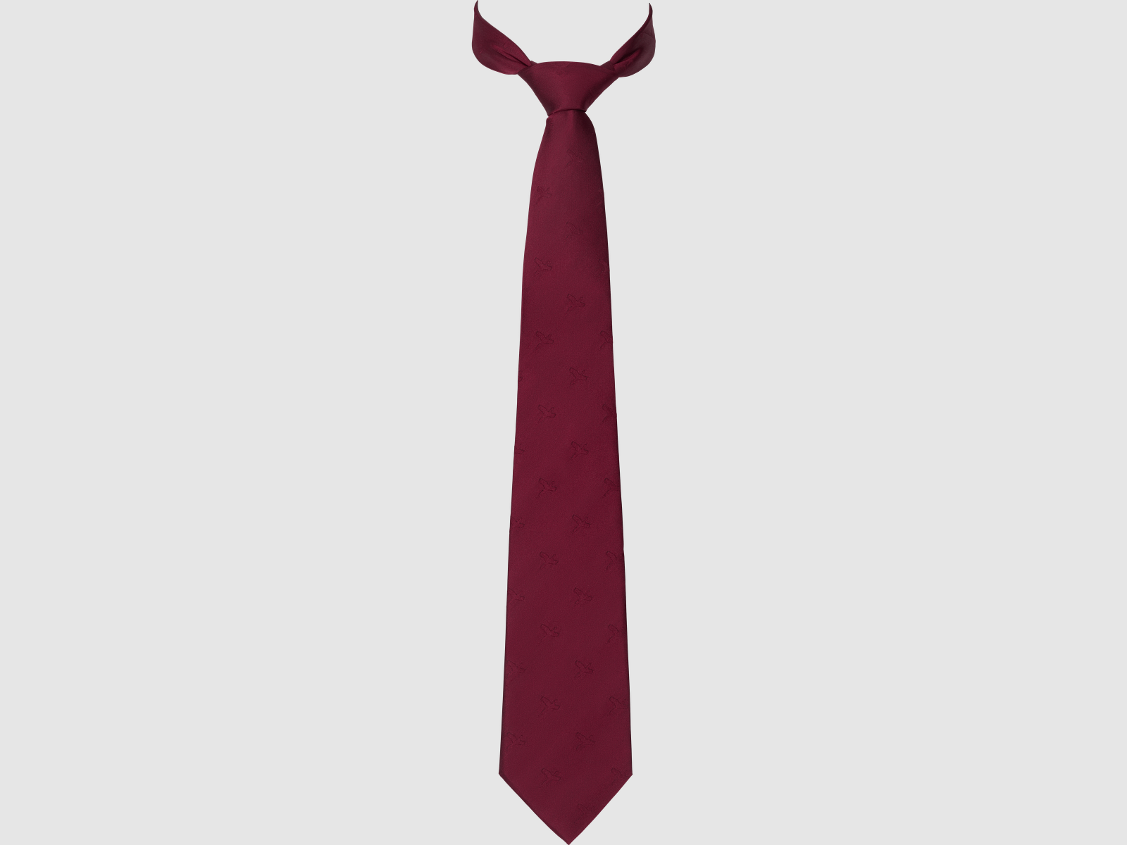 Krawat Retrieve fazantenzijden stropdas Burgundy, one size 210104340, afbeelding 2 van 2