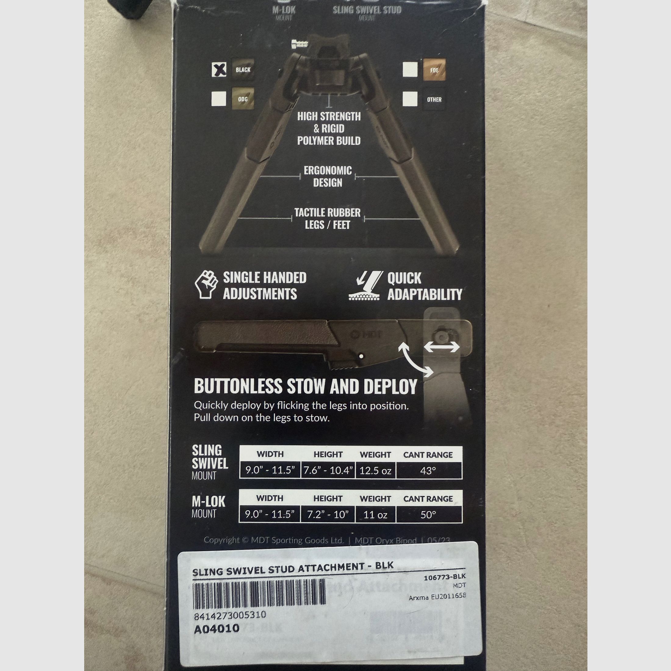 Version del bipiede MDT Oryx