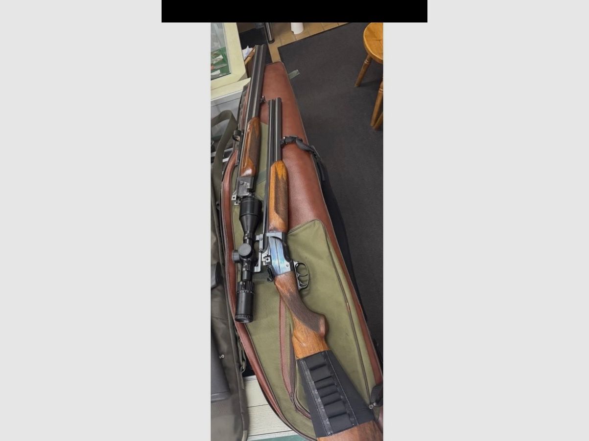 Bockbüchsflinte 7x57R 12/70 con canna intercambiabile BDF 12/70 arma completa, immagine 3 di 3