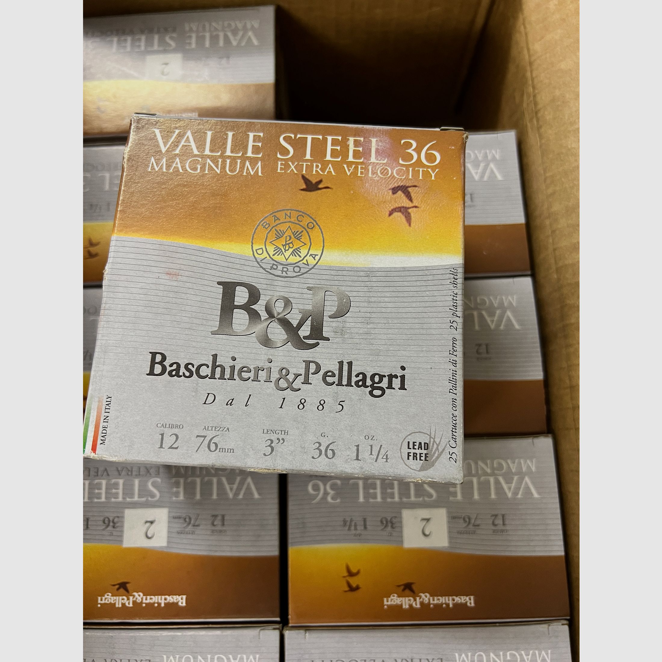 Baschieri & Pellagri Valle Magnum Steel *Bleifrei*  HV 12/76 36 g, 3,5 mm