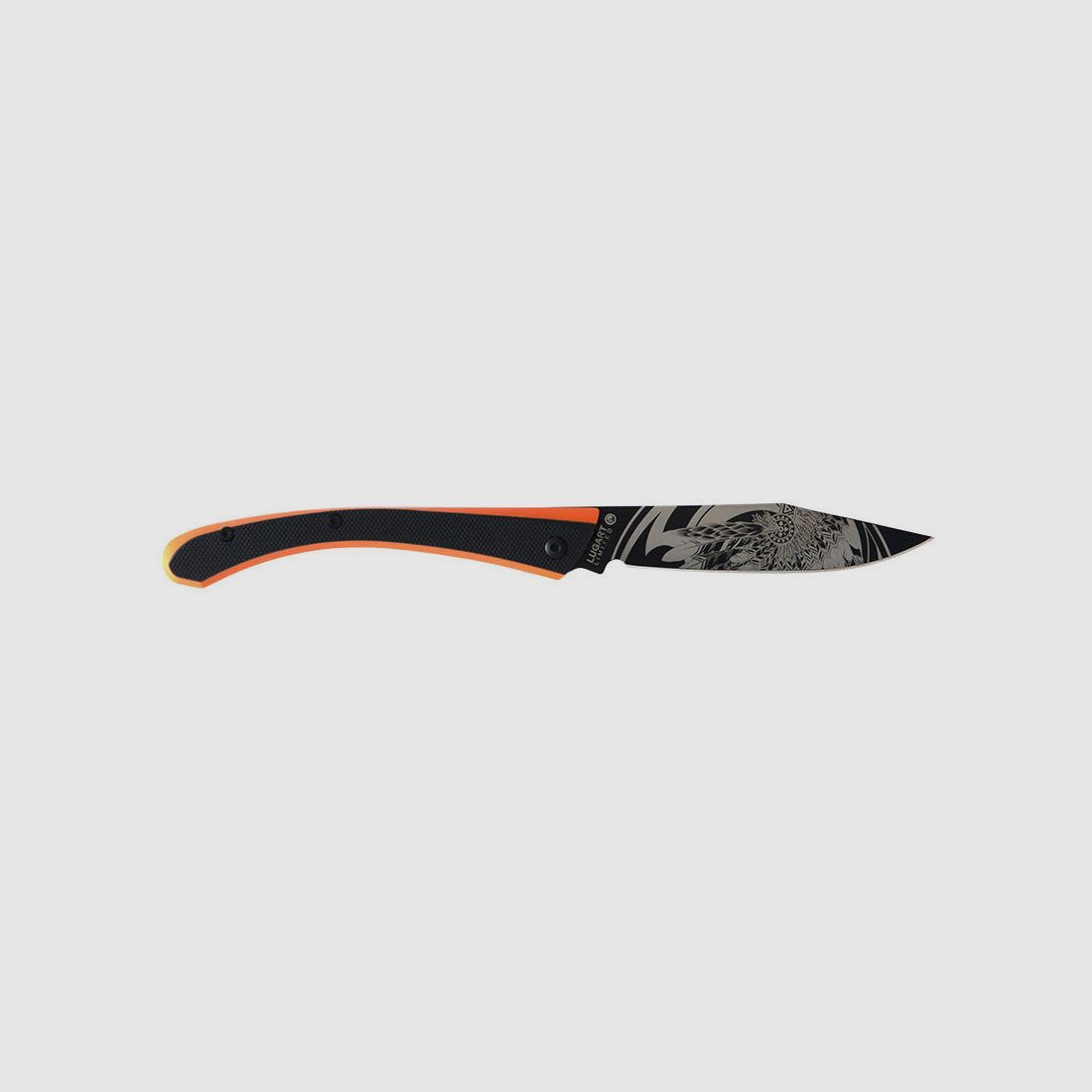 Couteau Lug C63 Loup Noir/Orange 8 cm, image 3 sur 4