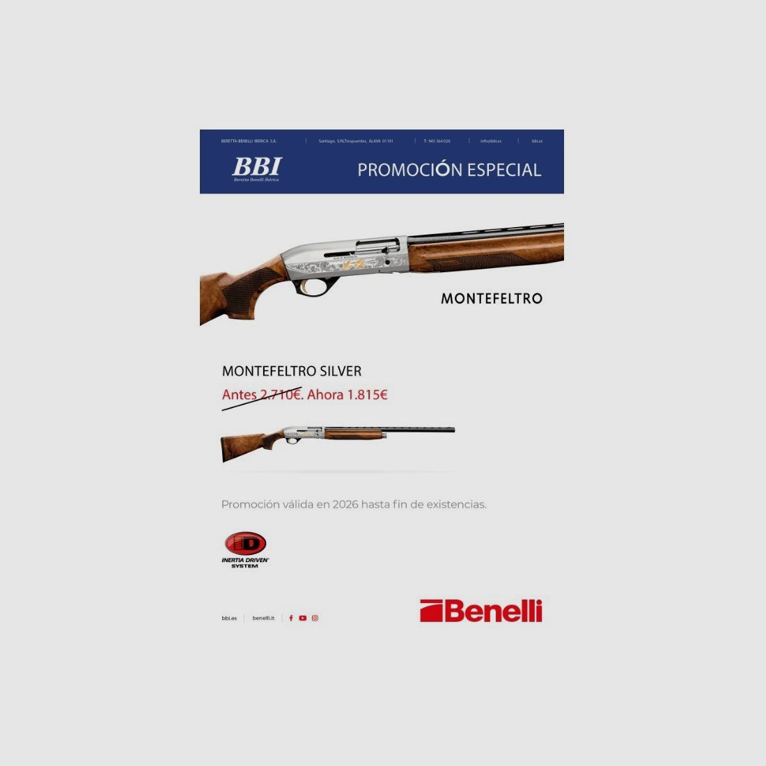 Benelli Montefeltro Silver Flinte, Bild 1 von 3