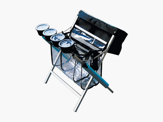 IGNESTI – HOBBY STAND WITH BAG + 4 BAIT HOLDERS + ROD HOLDER