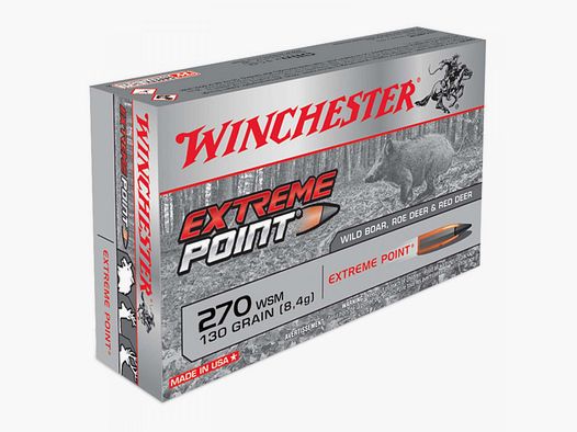 Winchester Extreme Point .270 WSM 130GR Extreme Point 20 cartouches
