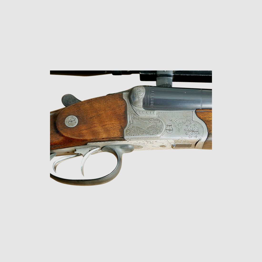 Drilling, Krieghoff Trumpf, Kal. 7x65R, 16/70 mit Einstecklauf .22 Hornet