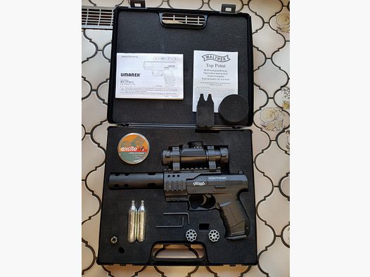 Walther Nighthawk mit Walther Top Point, Kompensator und Starterpaket
