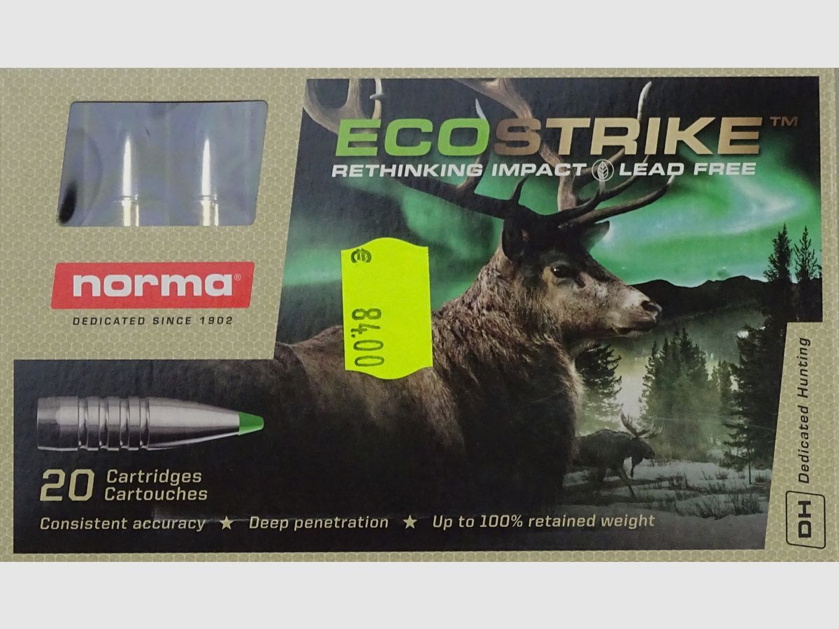 Norma .30-06 Spring. EcoStrike 150grs BLEIFREI - 20 Schuss