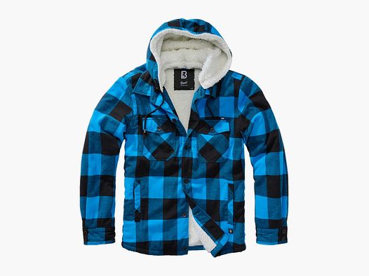 Brandit Brandit Jacke Lumberjacket Hooded schwarz blau