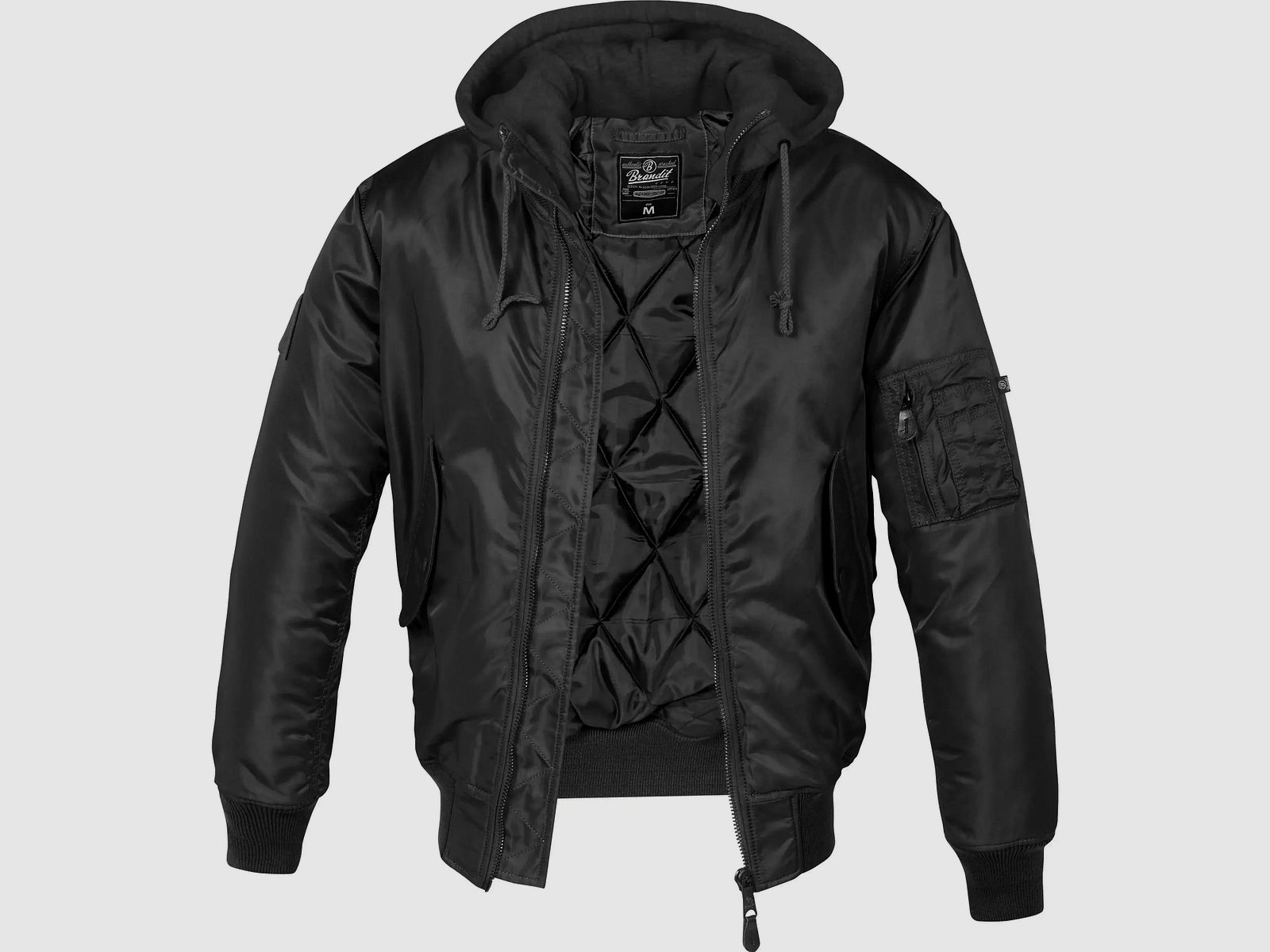 Brandit Brandit Jacke MA1 Sweat Hooded Jacket - Oliv / S Herren