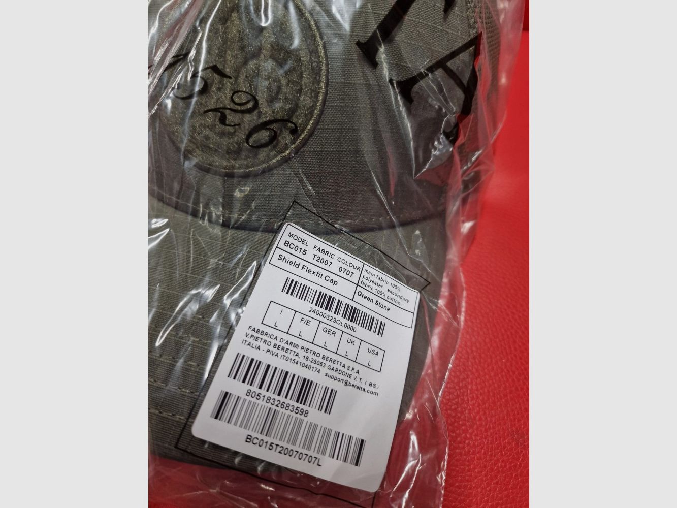 BERETTA FLEXFIT CAPPELLO VERDE PIETRA, immagine 3 di 3