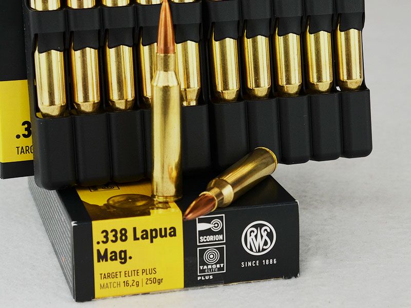 RWS Target Elite Plus .338 Lapua Magnum, 250 grs 1 Packung (20 Schuss á 4,225 €*)