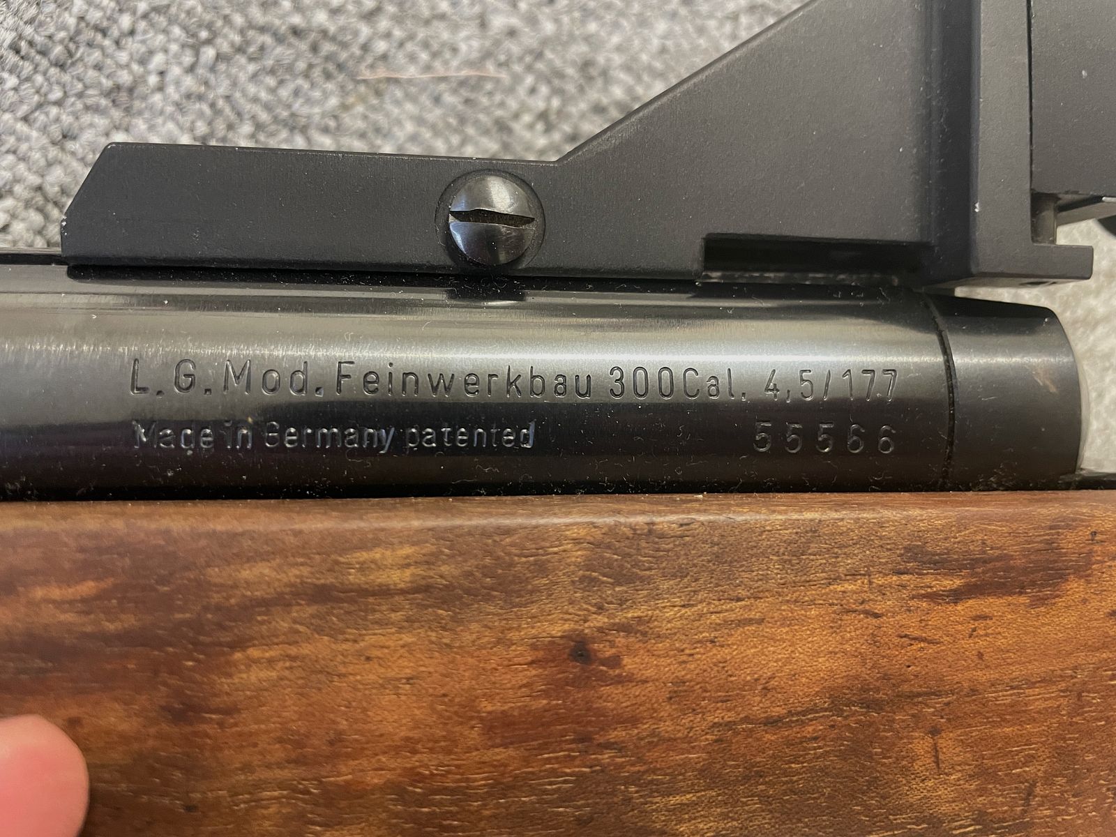 Luftgewehr Feinwerkbau 300 mit Diopter