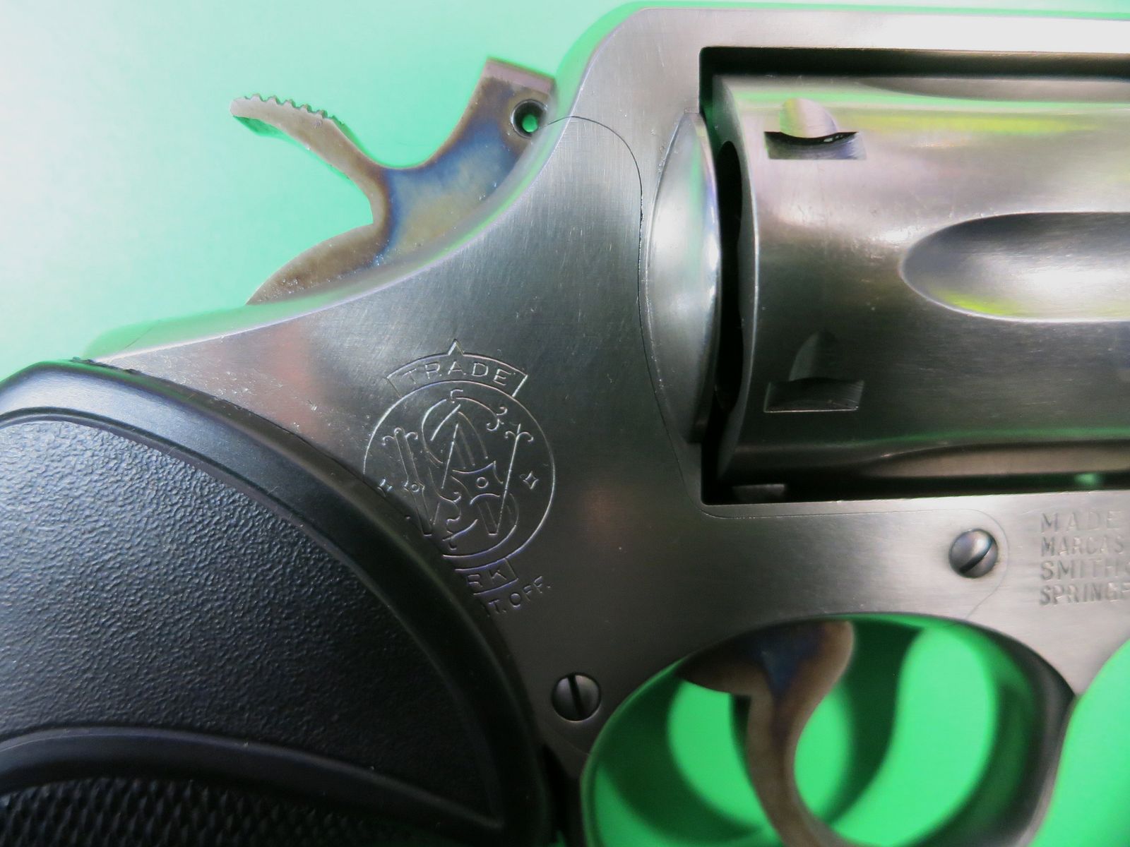 Smith&Wesson Mod. 10-5 (como Victory), .38 Special, 4" cañón, acero inoxidable, clásico de tiro de remate #82, imagen 10 de 12