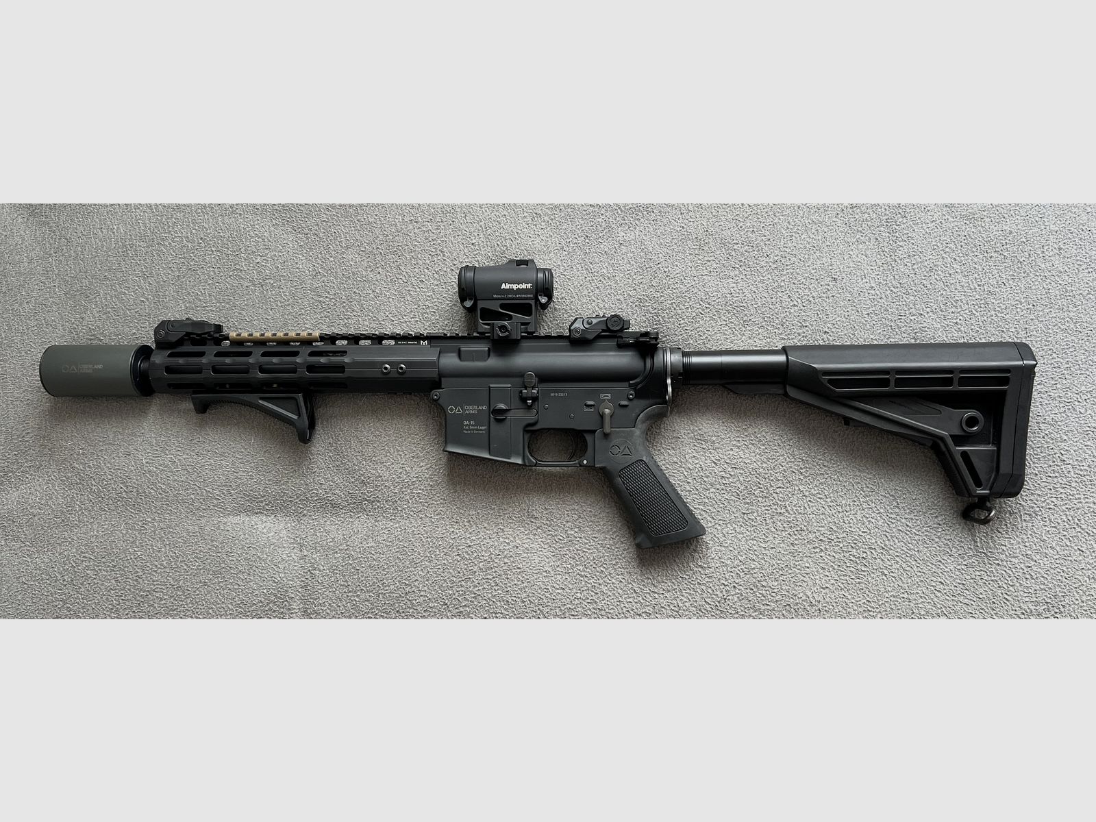Oberland Arms OA-15 BL C9, 10,5", BL M-LOK garde-main 9" mince, OA M4-crosse, BUIS