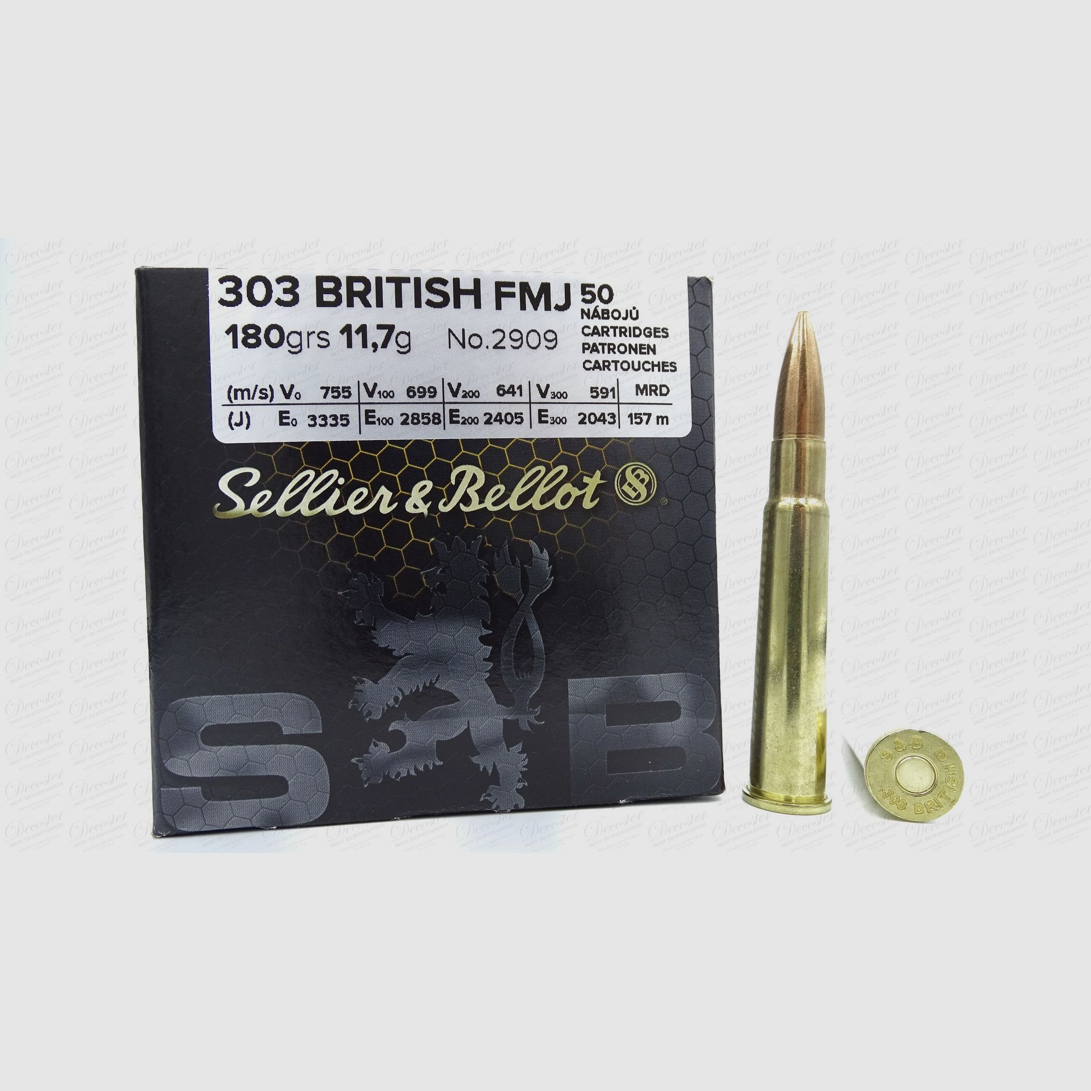 Sellier & Bellot .303 British FMJ 180gr