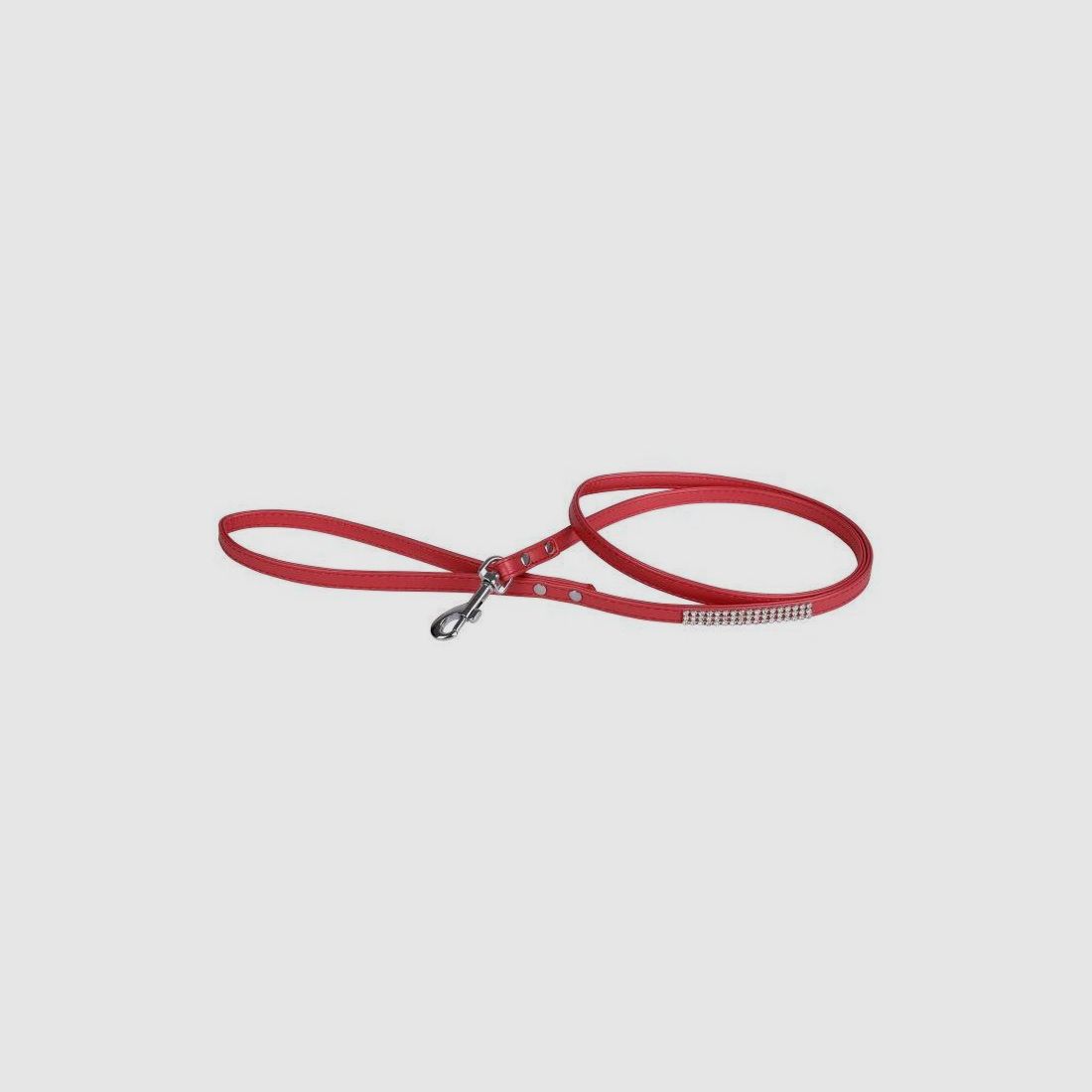 Wouapy Hundeleine Strass PetMini 10 mm x 1,2 m Rot
