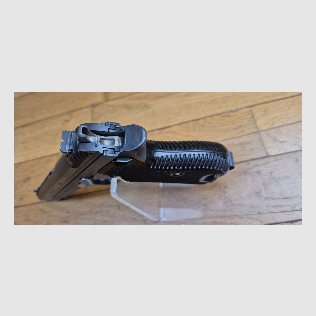 Muy bonito pistola SIG P210-2 – Mito del 9 para – Arma militar del 4° contrato – Alrededor de 1965/68 – Muy bonito acabado – Funcionamiento y cañón de ensueño – 1 cargador adicional y funda (¡el paquete completo!) incluidos – Estado TBE+++!, imagen 9 de 25