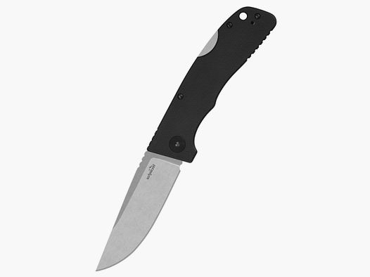 Schnitzel Outdoo Taschenmesser KVAR rostfreier 14C28N-Stahl mit Stonewash-Finish schwarz
